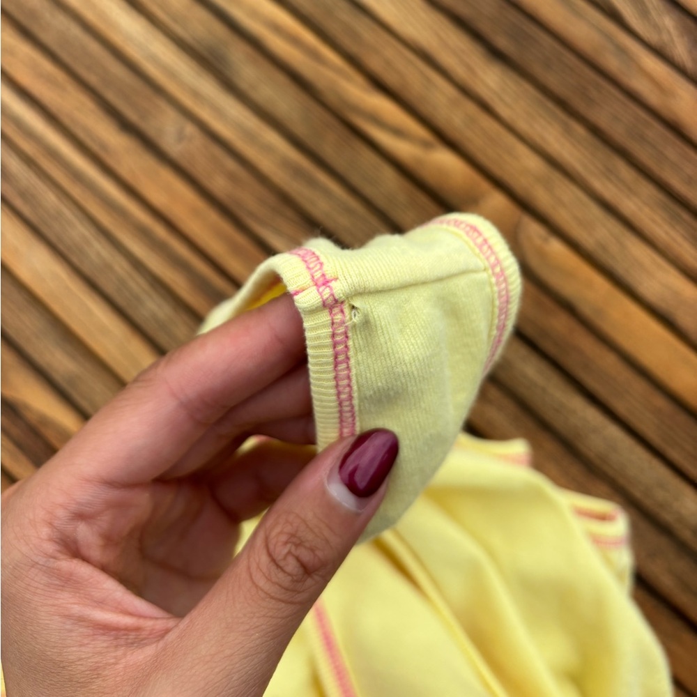 Yellow pink babydoll tank - Picture 6 of 6